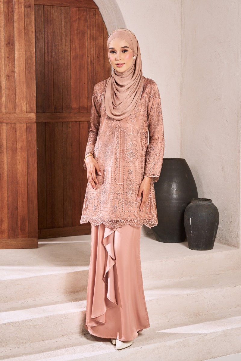 JEMIMA Kurung in Dusty Orange